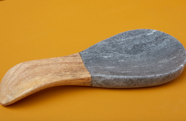 Grey Marble Spoon Rest