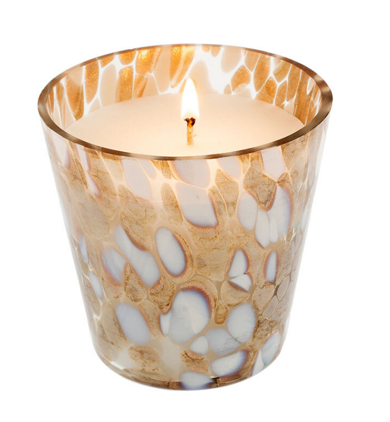 Confetti Glass Candle - Amber Spruce