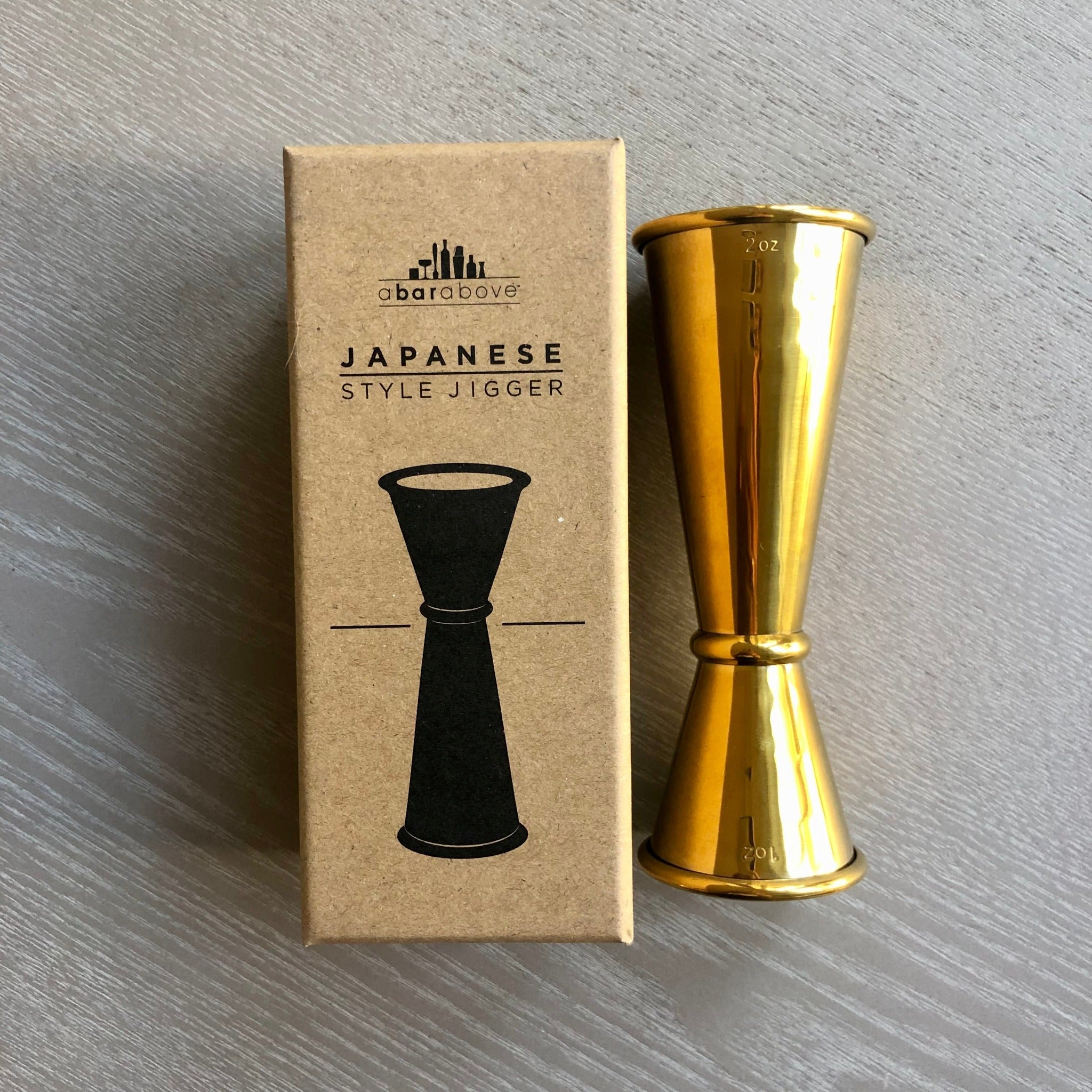 Large Gold Japanese Style Makoto Jigger