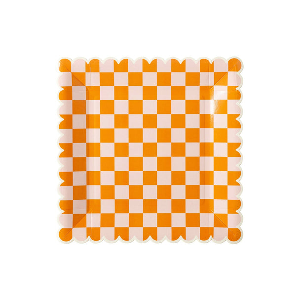 Checkered Paper Plates