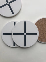 PLUS Ceramic Coasters: Set/4