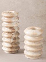 Marble Candle Holders, Set/2