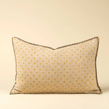 16x24 Dash & Dot Linen Pillow, Sunflower: Cover with Filler