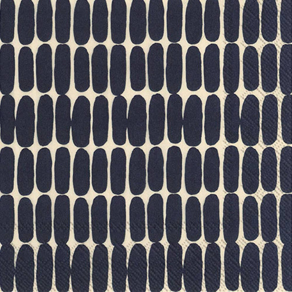 Cocktail Napkins 20 ct Alku Linen Black