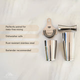 4-Piece Cocktail Shaker Set - Antique Copper