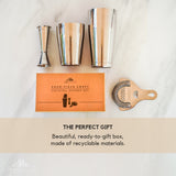 4-Piece Cocktail Shaker Set - Antique Copper