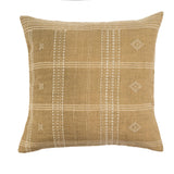 20x20 Wool Handloom Pillow: Beige