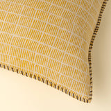 16x24 Dash & Dot Linen Pillow, Sunflower: Cover with Filler
