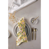 Clematis Block Print Napkins Set/4