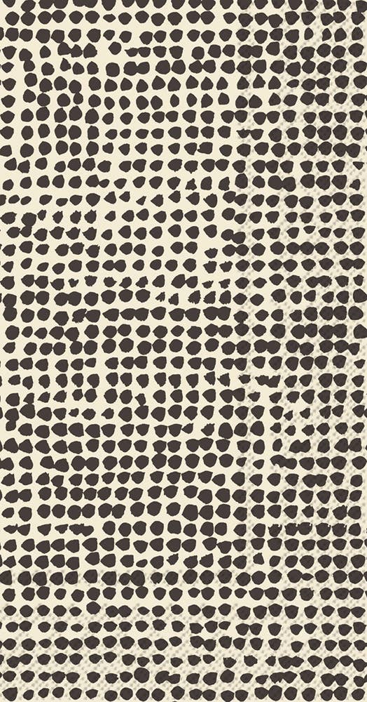 Guest Towels 16 ct Orkanen Linen Black Marimekko