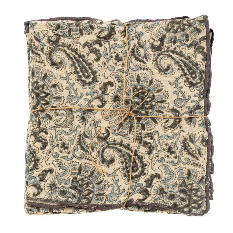 Marin Block Print Napkins S/4