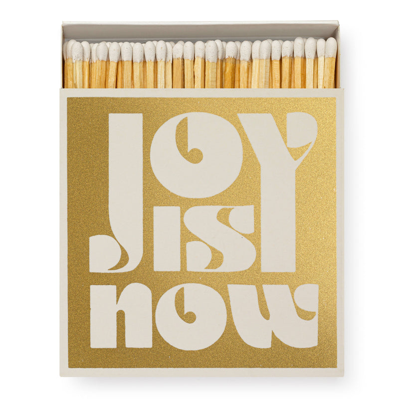 Joy is Now (Gold) | Square Box Matches