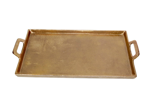 Antique Brass Tray: 15x25"