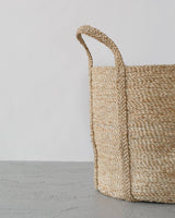 Round Laundry Basket, jute: Natural