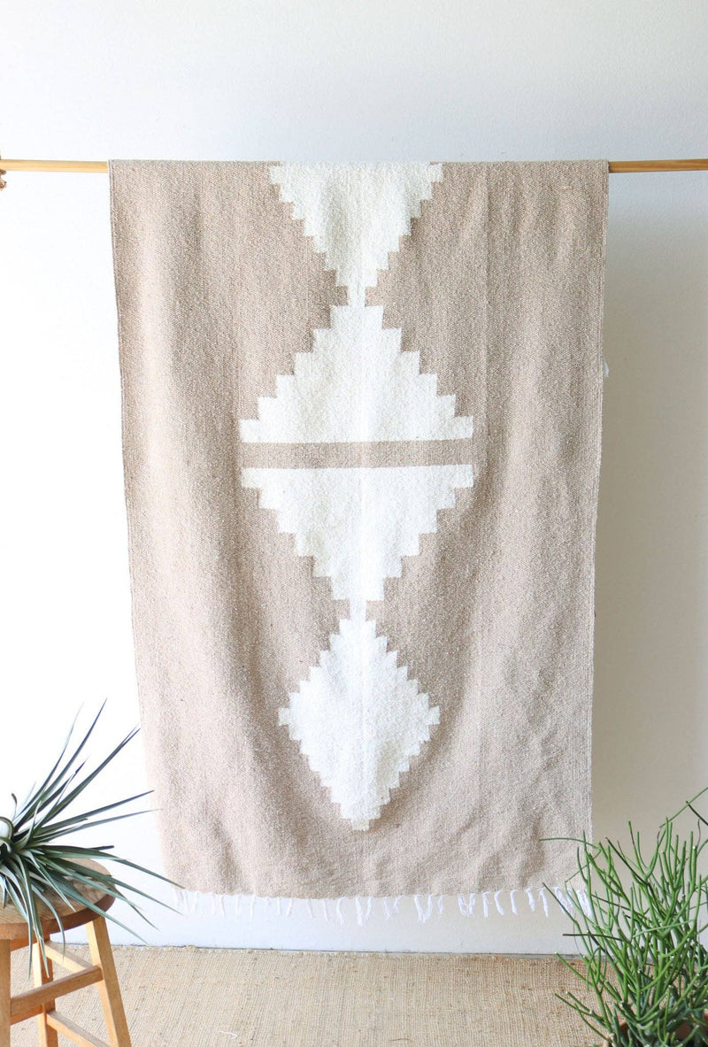 Adobe Sandstone // Handwoven Blanket