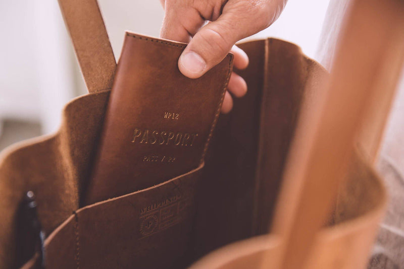 Leather Cargo Tote Bag