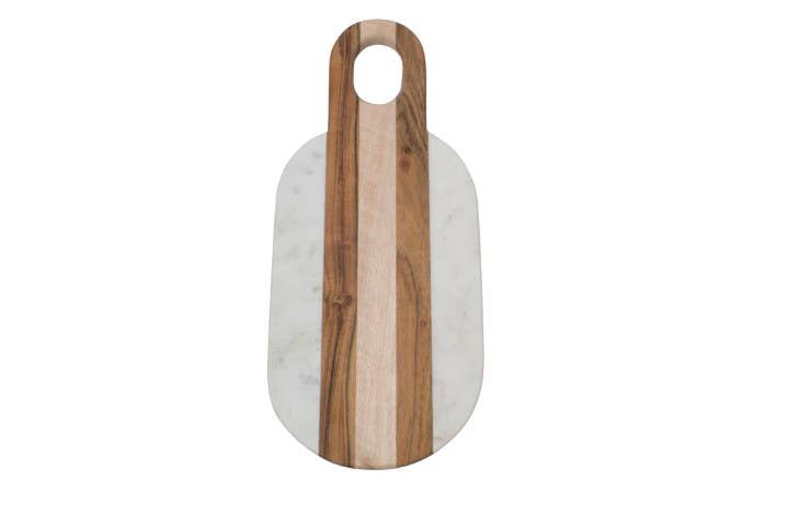 Moa Marble & Wood Oval Board