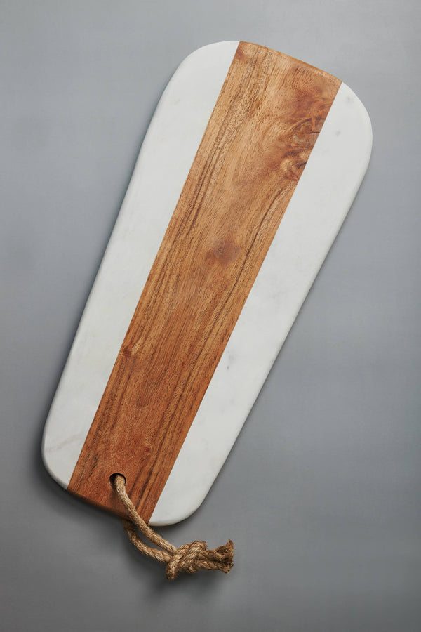 Sulguni Marble & Wood Board - White