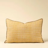 16x24 Dash & Dot Linen Pillow, Sunflower: Cover with Filler