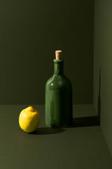 Stoneware Olive Oil Bottle | Jazz 21 oz: Shiny Green