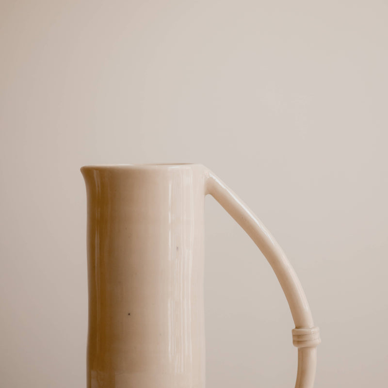 Half Circle Pitcher: Beige