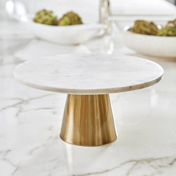 Brass and Marble Cake Stand