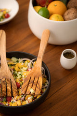 Olive Wood Serving Forks - Pair
