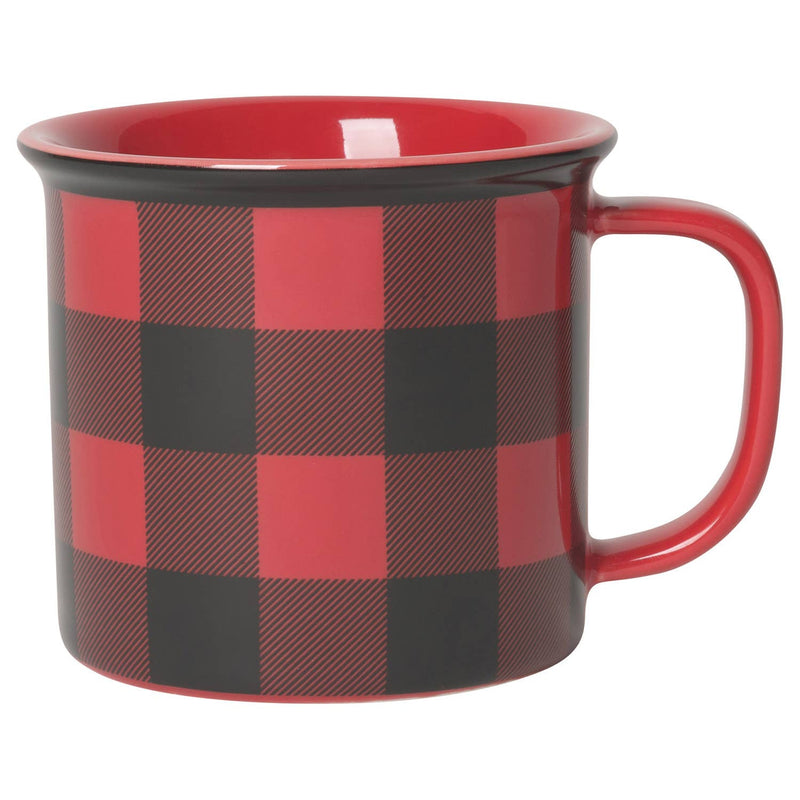 Buffalo Check Mug: 12 oz