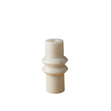 white marble candle holder short
