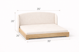 The Haven — Luxury Handcrafted Dog Bed | Solid Wood, Orthopedic, Waterproof lined