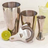 4-Piece Cocktail Shaker Set - Stainless Steel