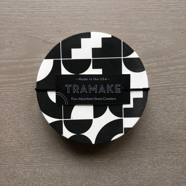 SHAPES Ceramic Coasters: Set/4