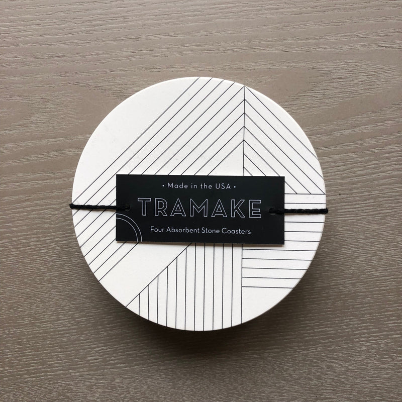 DECO Ceramic Coasters: Set/4