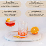 Cocktail Mixing Glass - Diamond Cut Design
