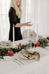Natural White | Dipped Beeswax Taper Candles