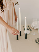 Natural White | Dipped Beeswax Taper Candles