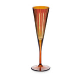Prism Champagne Flutes - Amber (Set of 4)