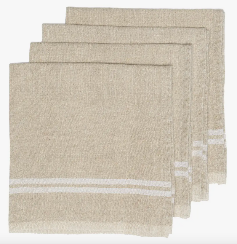 Vintage Linen Napkins - Set of 4
