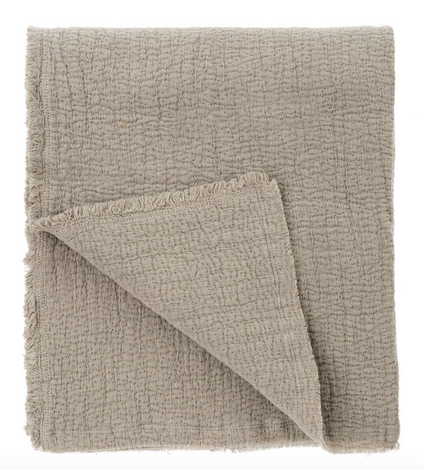 Malabar Trow Blanket, Stone, 60" x 50"