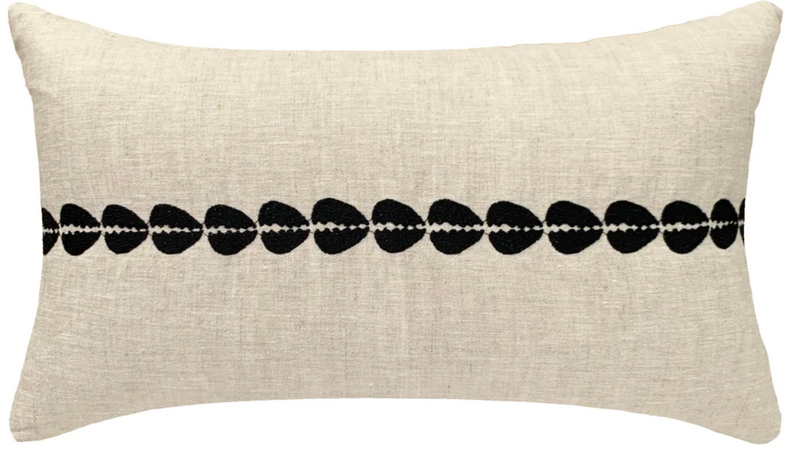 Cowrie Lumbar Pillow w/ Insert 12x20
