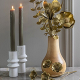 Aruna Marble Candlestick Holder, Short