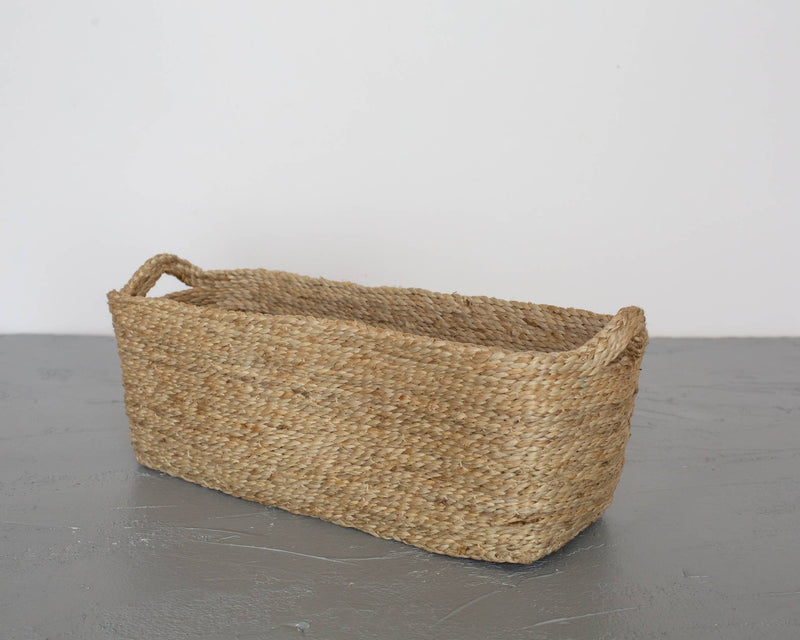 Rectangular Tray Basket, jute - natural: Set/2