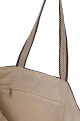 Shoulder Bag | Jute | Provence Stripe