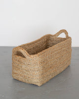 Rectangular Tray Basket, jute - natural: Set/2