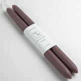 Beeswax Dipped Taper Candles | Mauve: 10"