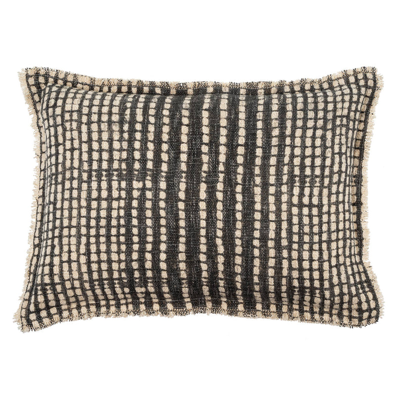 Mallorca Pillow: Grey 16x24