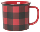 Buffalo Check Mug: 12 oz