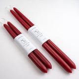 Beeswax Dipped Candles | Berry Red: 10"