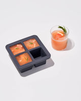 Cocktail Cube XL Silicone Ice Tray: Charcoal
