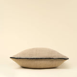 20x20 Selvage Linen Pillow, Charcoal